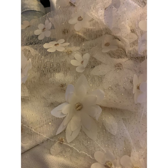 Evening by eci off white blouse size sz L - Picture 6 of 10